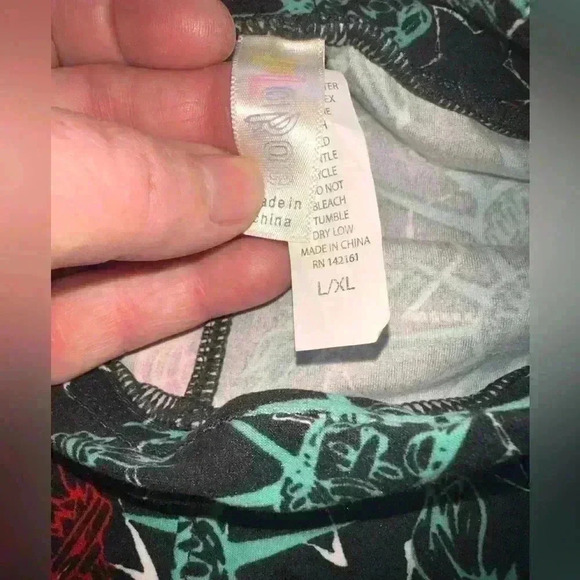 Lularoe kids L/Xl kids Americana leggings Bundle. 2pair.Flags& Lady liberty NWOT - Picture 5 of 7